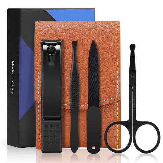 Aceoce Nail Clipper Set Manicure Set Men Nail Tools Accessories Personal Nail Care Tools Toe Finger Nail Clippers Travel Grooming Kit Manicure Beauty & Personal Care Aceoce