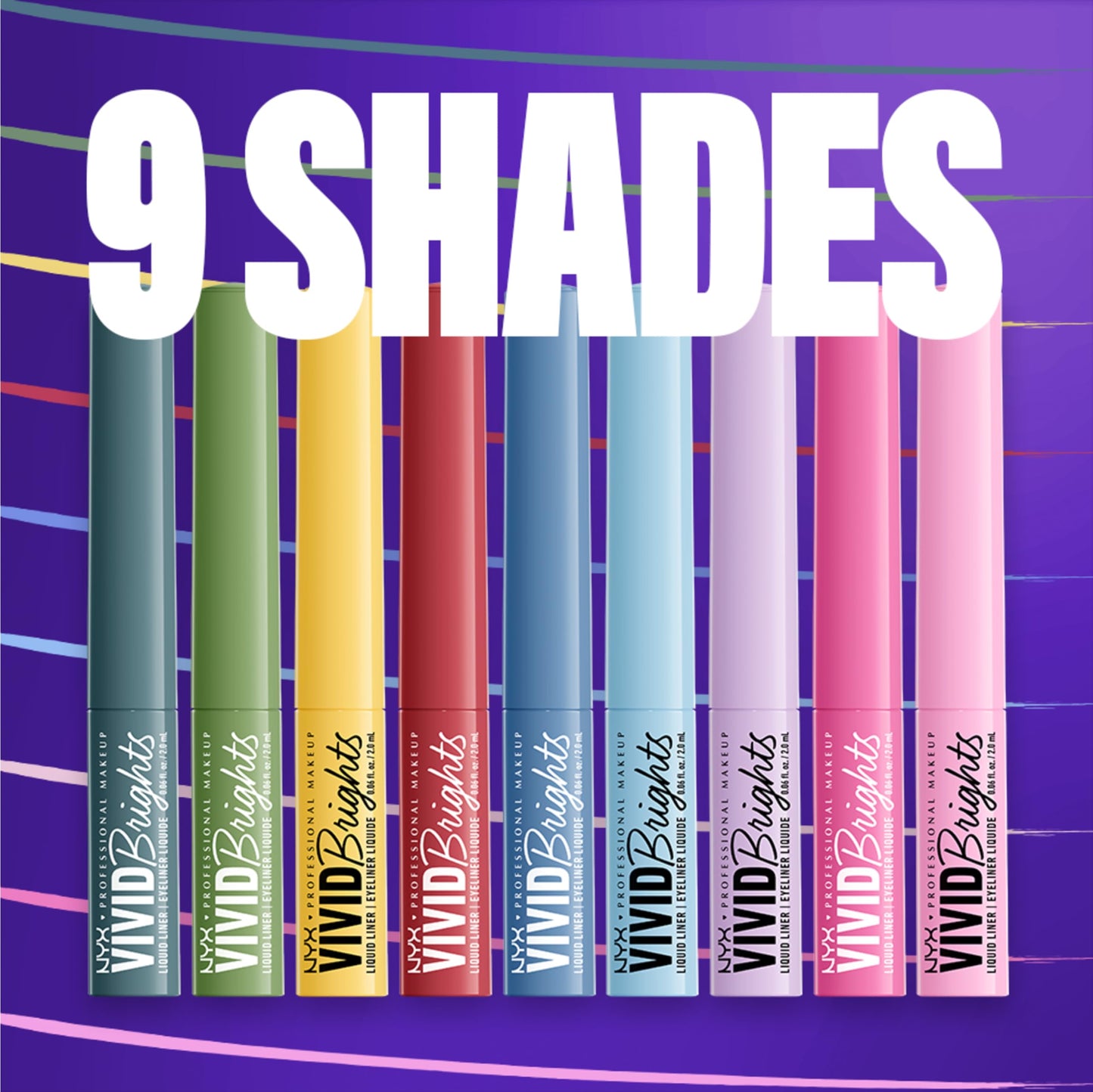 NYX PROFESSIONAL MAKEUP Vivid Brights Liquid Liner, Smear-Resistant Eyeliner with Precise Tip - Don't Pink Twice Beauty & Personal Care NYX PROFESSIONAL MAKEUP