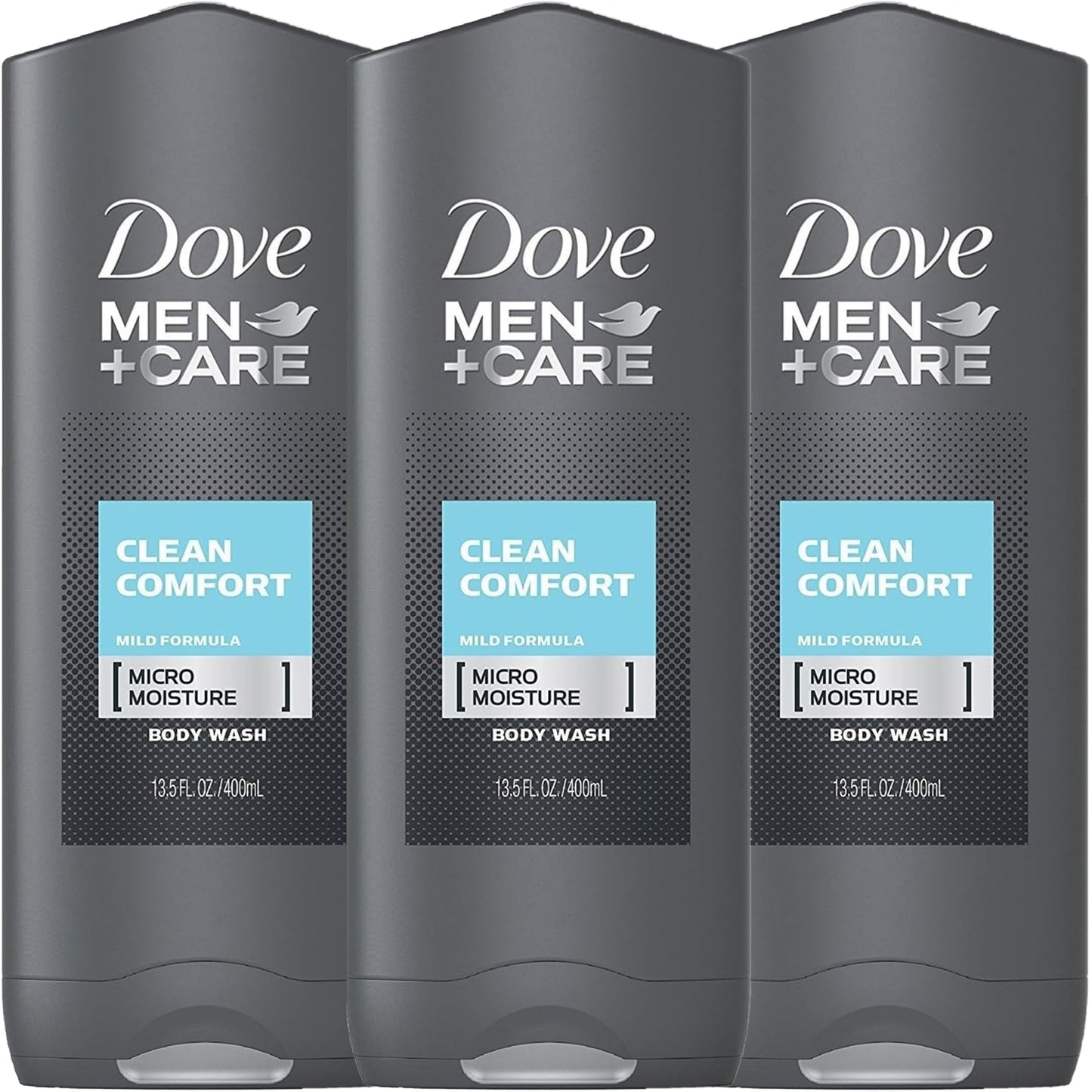 Dove Men + Care Body & Face Wash, Clean Comfort 13.50 Oz (Pack Of 3), 2.16 Lb Beauty & Personal Care DOVE MEN + CARE
