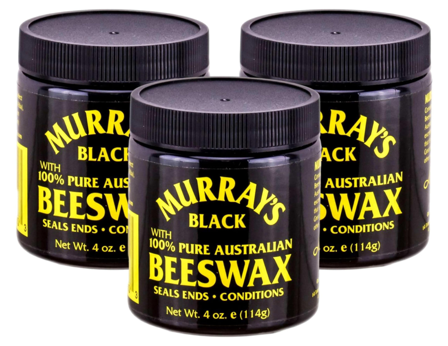 Murray's Black Beeswax, 3.5oz (Pack of 3) Beauty & Personal Care Murray's