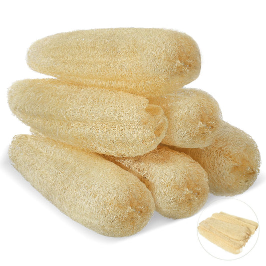 ZhouBoat 11.8 inches Natural Loofah Sponges Pack of 6, for Kitchen Dishes Body Scrubber Beauty and Personal Care ZhouBoat