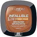 L'Oreal Paris Infallible Up to 24H Fresh Wear Soft Matte Longwear Bronzer. Waterproof, heatproof, Transfer, humidity and sweatproof, Deep Tan, 0.31 oz Beauty & Personal Care L'Oreal Paris