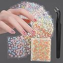 WOKOTO 50Pcs Self-Adhesive 3D Flower Nail Stickers Flower Nail Decals for Women Girls Kids Nail Art Floral Sticker Sheets with Tweezers Beauty & Personal Care WOKOTO