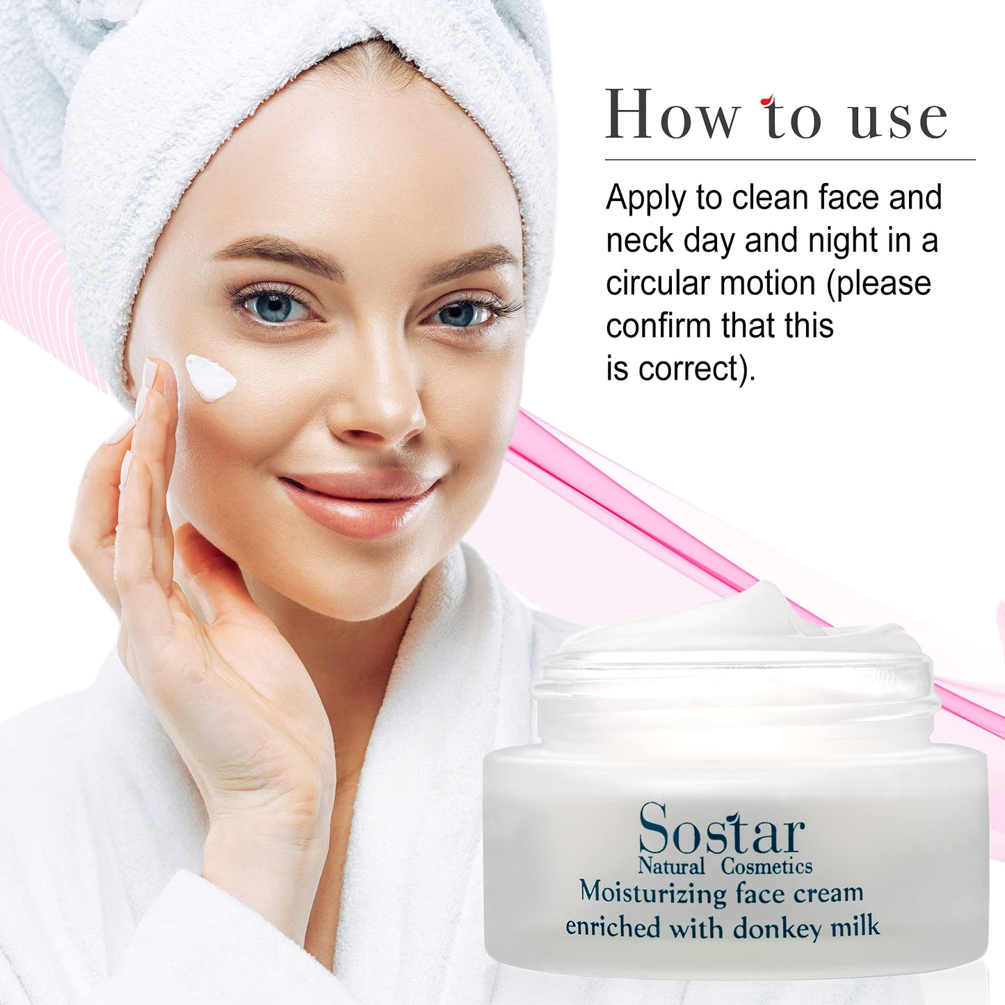 Sostar Moisturizing Face Cream with Donkey Milk 50ml by Sostar Beauty & Personal Care Sostar