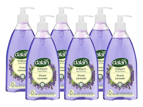 Dalan Therapy French Lavender Ultra Moisturizing Liquid Hand Soap for Normal and Dry Hands Fresh Clean and Soft Feeling (13.5 Fl Oz / 400 mL (Pack Beauty & Personal Care Dalan