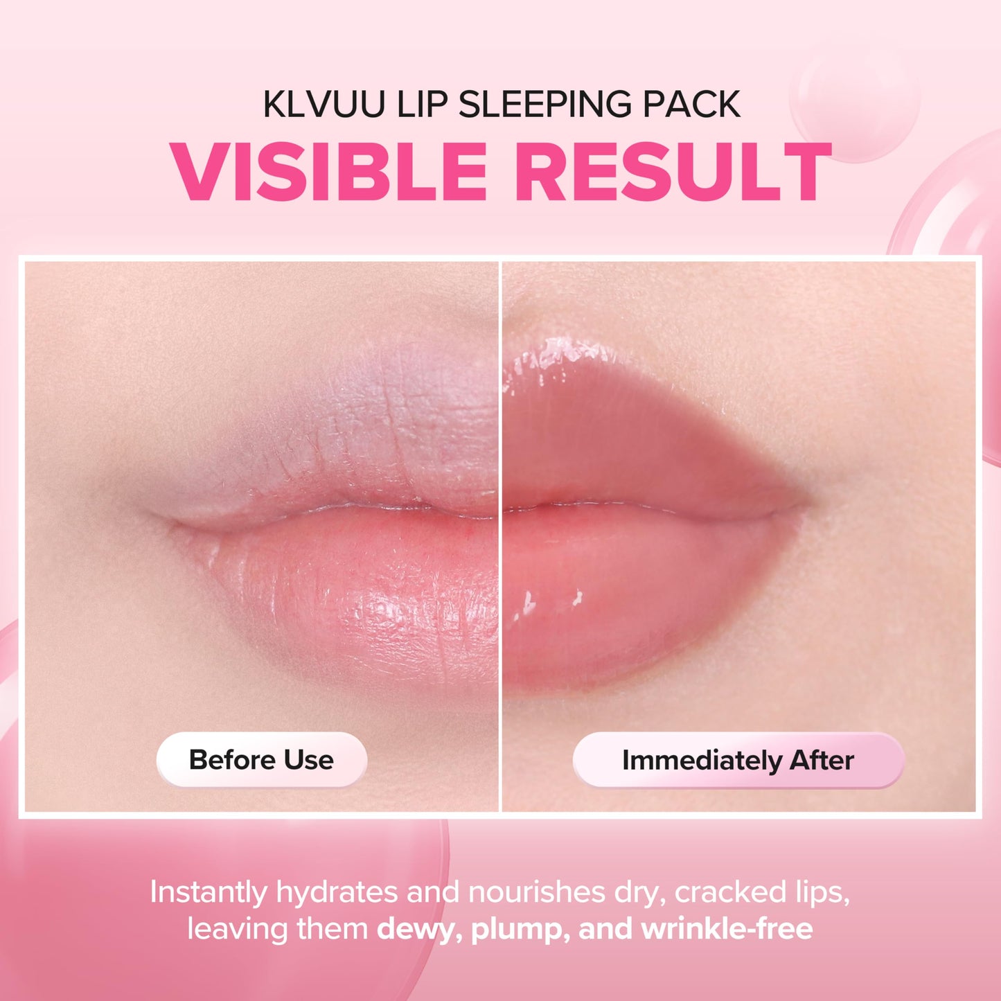 Klavuu Lip Mask Overnight (0.7oz) - Lip Moisturizer & Treatment for Very Dry, Lip Sleeping Mask, Chapped Lips, Korean Deep Hydrating Lip Balm Beauty and Personal Care KLAVUU