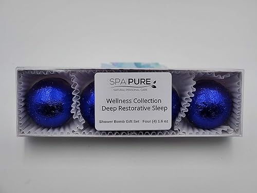 Spa Pure DEEP Restorative Sleep Aromatherapy Shower Steamers Bombs - Shower Bombs with Essential Oils - Unisex Bath Melts - Self Care and Relaxation… Beauty & Personal Care Spa Pure