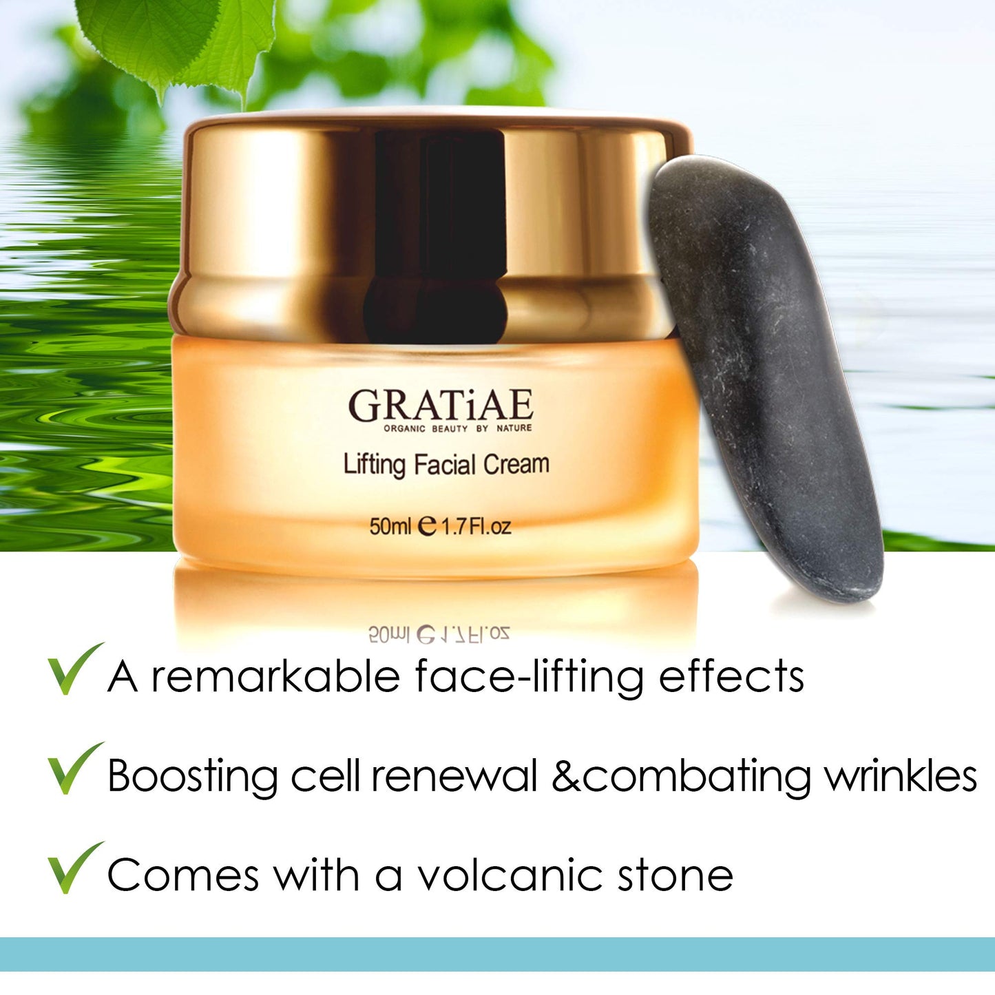 Gratiae Organics Lifting Moisture Cream with Volcanic Stone, 1.7-Ounce Beauty & Personal Care Gratiae