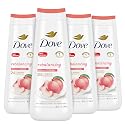 Dove Body Wash Rebalancing White Peach & Rice Milk, 4 Count for Renewed, Healthy Looking Skin, Moisturizing Gentle Skin Cleanser with 24hr Renewing Beauty & Personal Care Dove