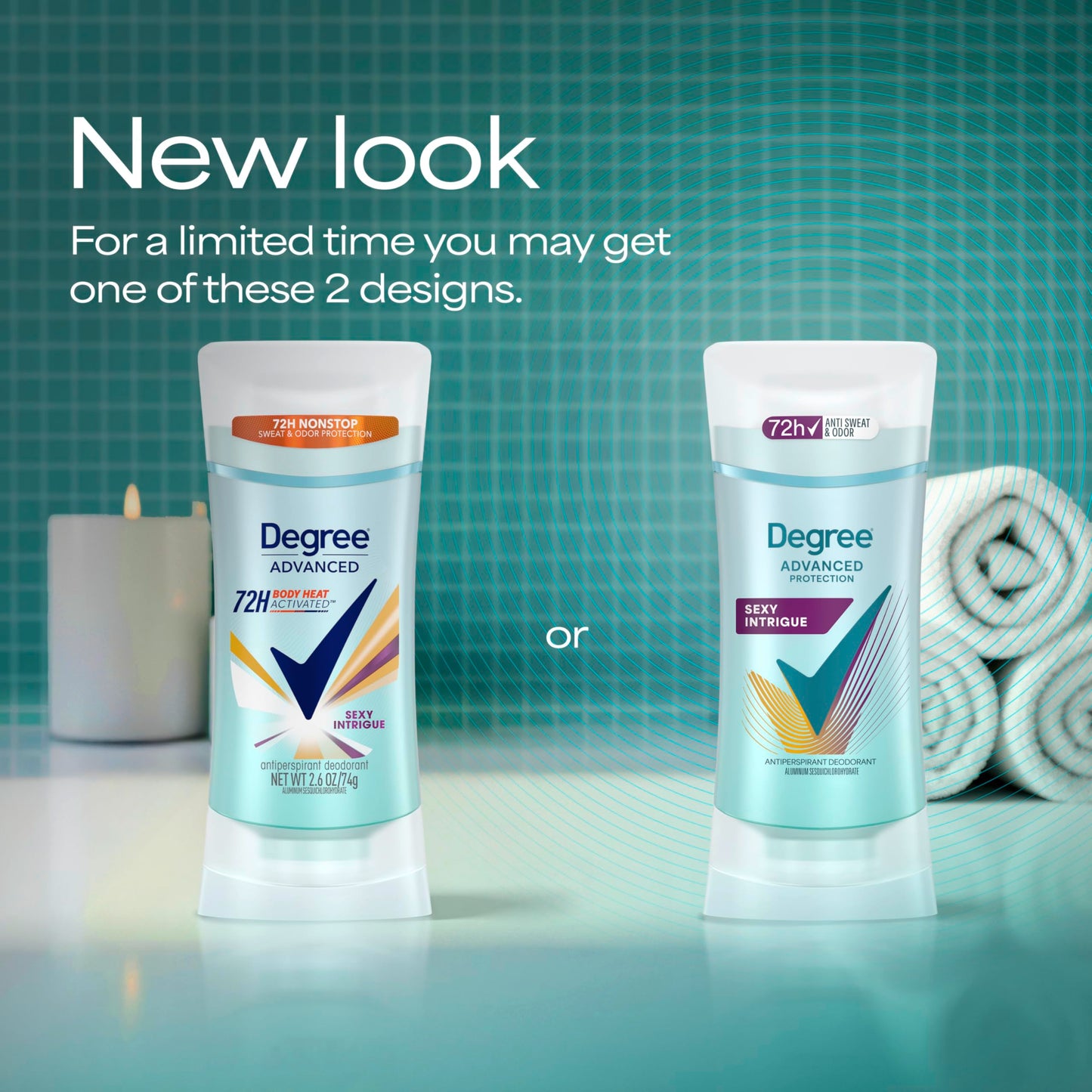 Degree Antiperspirant Deodorant Sexy Intrigue 72-Hour Sweat & Odor Protection Antiperspirant Deodorant For Women with Body Heat Activated Technology Beauty and Personal Care Degree