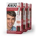 Just For Men Easy Comb-In Color Mens Hair Dye, Easy No Mix Application with Comb Applicator - Medium-Dark Brown, A-40, Pack of 3 Beauty & Personal Care Just for Men