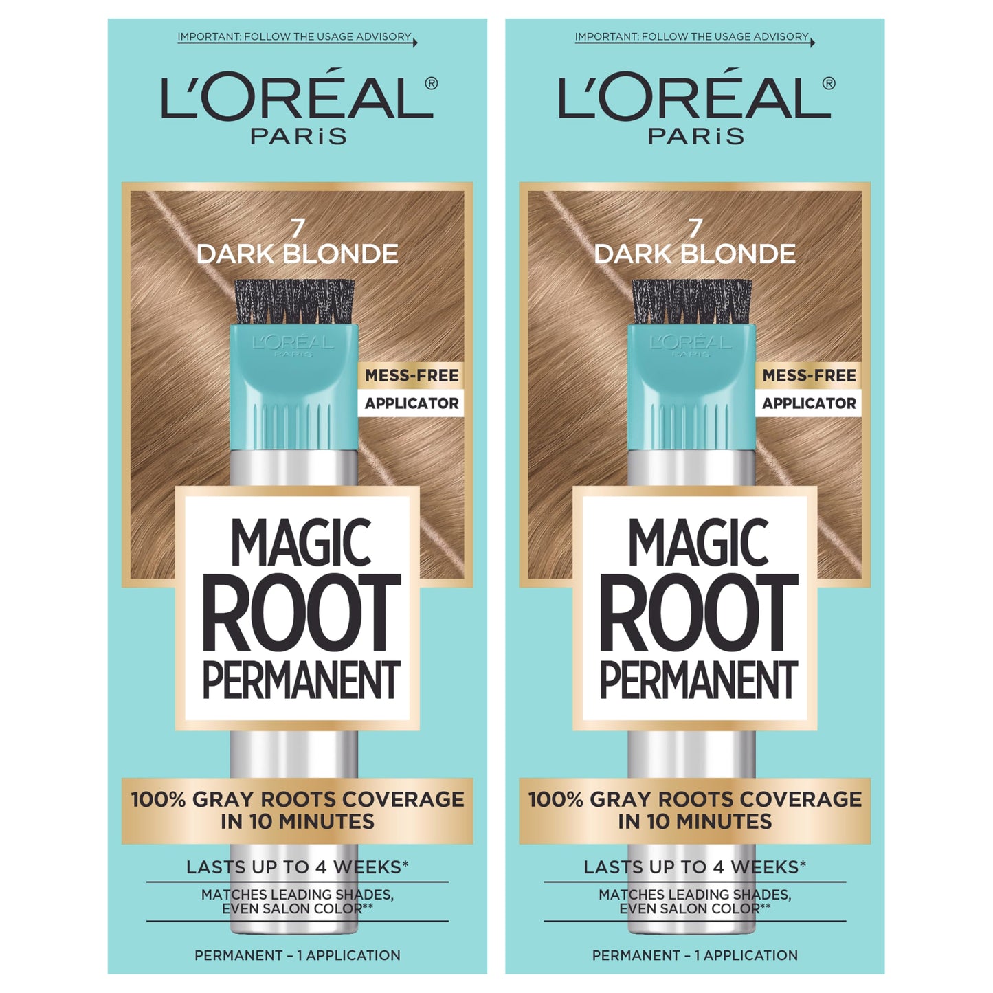 L'Oreal Paris Magic Root Permanent Hair Color Kit, 100% Gray Hair Coverage In Just 10 Minutes, Precision Brush Applicator for Seamless Application, 7 Beauty & Personal Care L'Oreal Paris