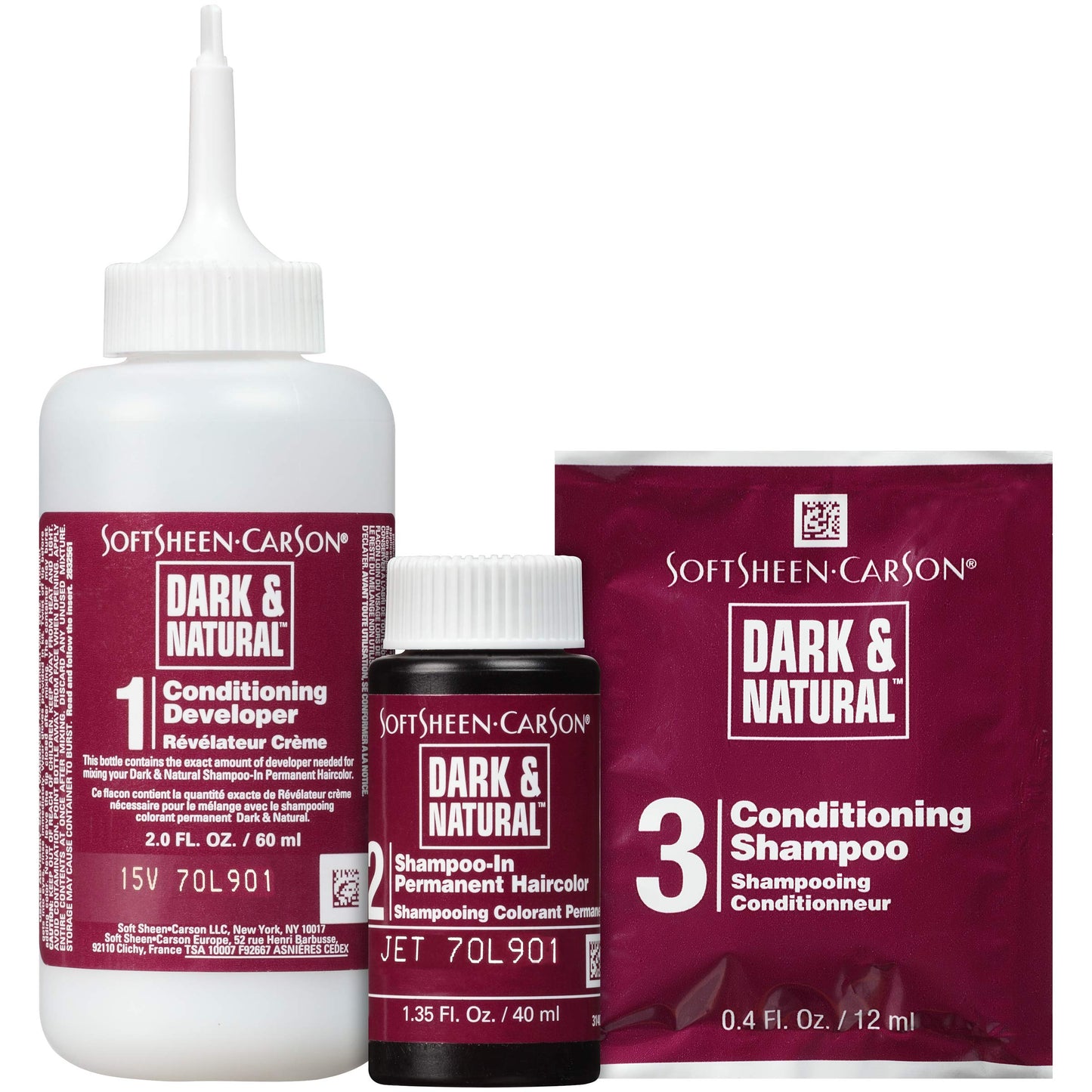 SoftSheen-Carson Dark & Natural 5 Minute Shampoo-In Haircolor, Jet Black Beauty & Personal Care SoftSheen