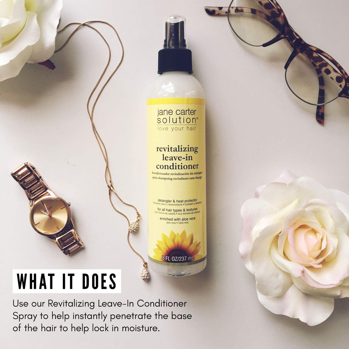 Jane Carter Revitalizing Leave-In Conditioner, 8 oz, 2 pk Beauty & Personal Care Jane Carter Solution