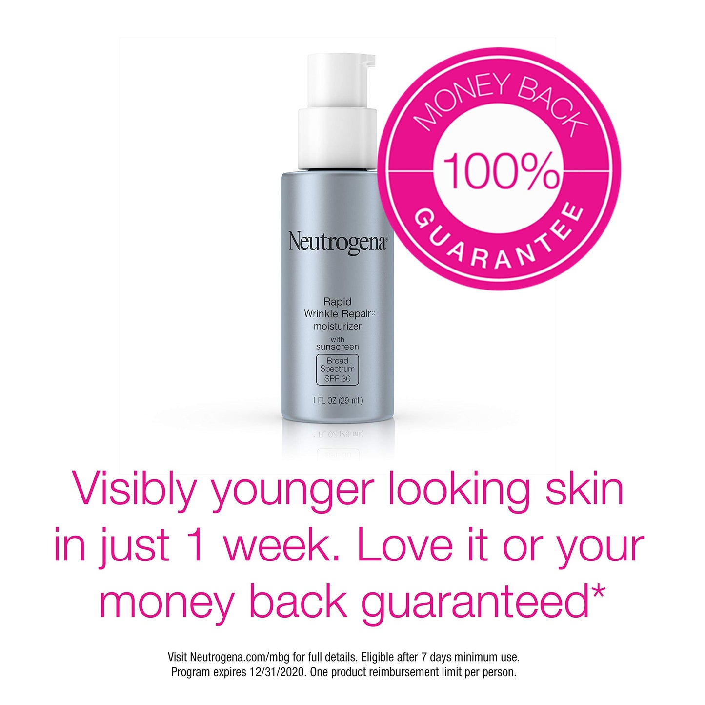 Neutrogena Rapid Wrinkle Repair Retinol Anti-Wrinkle Moisturizer with SPF 30 Sunscreen, Daily Anti-Wrinkle Face & Neck Retinol Cream with Hyaluronic Beauty & Personal Care Neutrogena