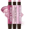 Burt's Bees Lip Shimmer Pink Collection, Tinted Lip Balm Stick, Moisturizing for All Day Hydration with Natural Glowy Pigmented Finish & Buildable Beauty & Personal Care Burt's Bees