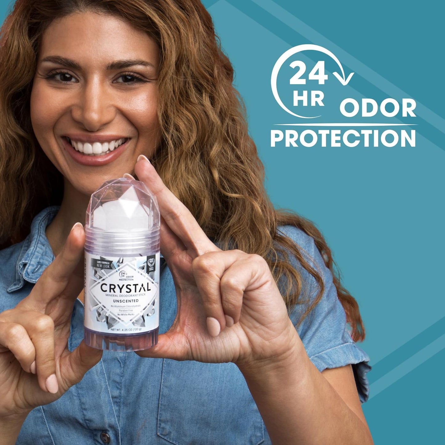 CRYSTAL Deodorant Stick (30003), Unscented, 4.25 Ounce Beauty and Personal Care Crystal Essence