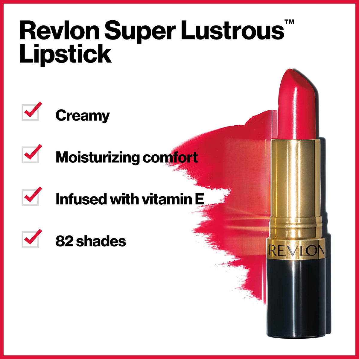 Revlon Super Lustrous Lipstick, Creamy Formula For Soft, Fuller-Looking Lips, Moisturized Feel, Pink Truffle (860), 0.15 oz Beauty & Personal Care REVLON