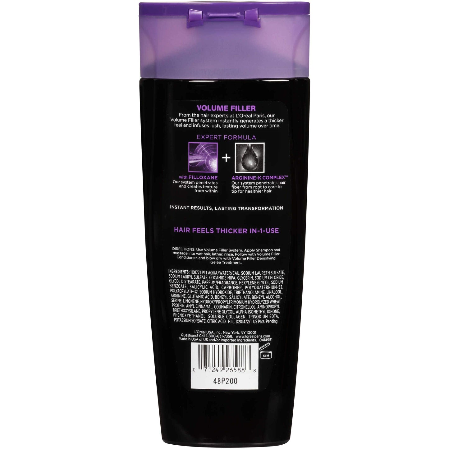 L'Oreal Paris Filler Thickening Shampoo, 12.6 Oz Beauty & Personal Care L'Oreal Paris