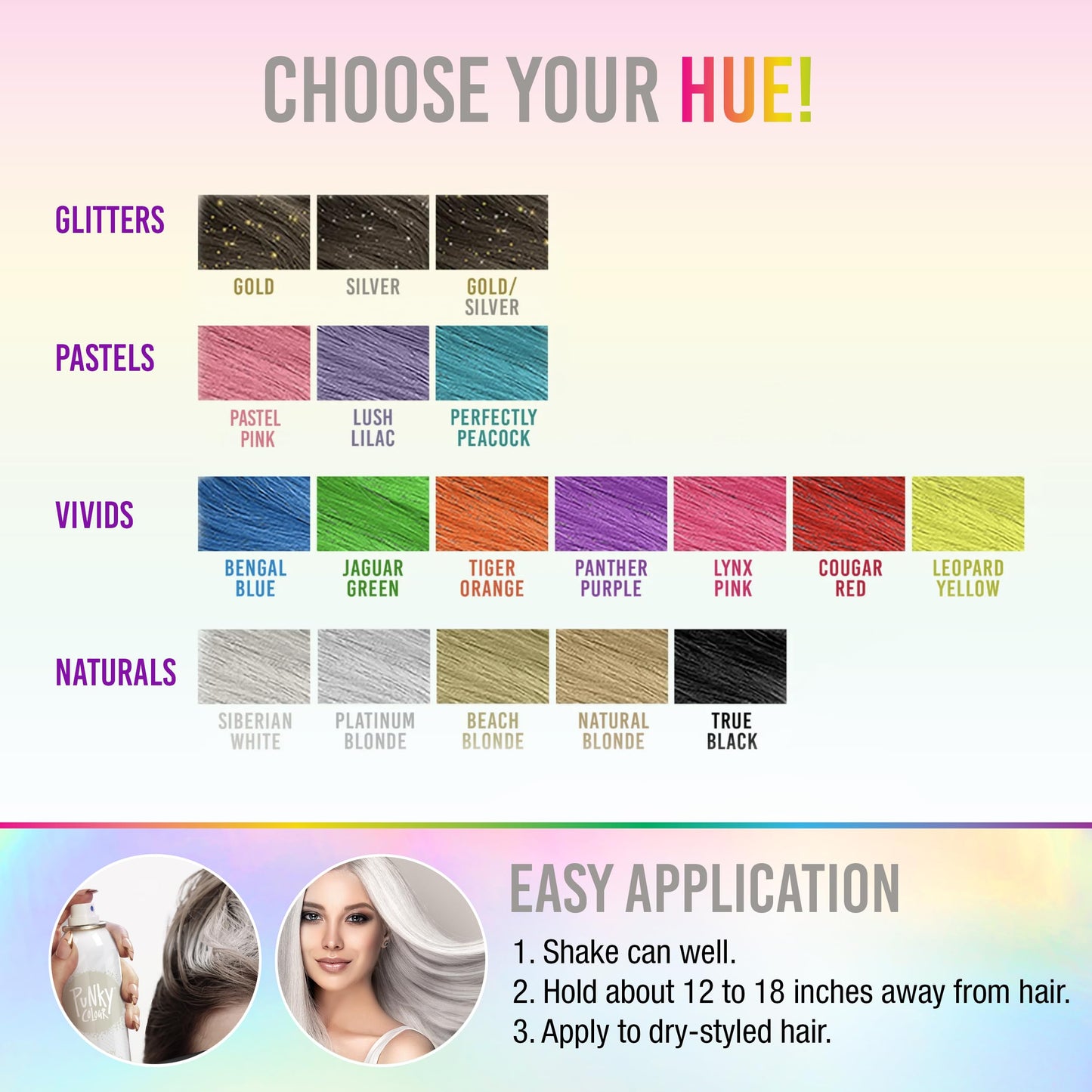 Punky Temporary Hair Highlight Spray, Platinum Blonde, 3.5 oz, 1-Pack Beauty & Personal Care Punky