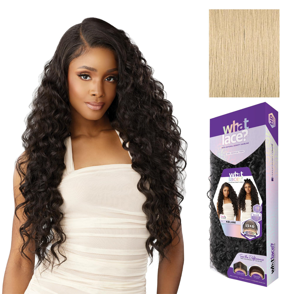 Sensationnel What Lace 13x6 Wig-Kelani, BEIGEBLONDE