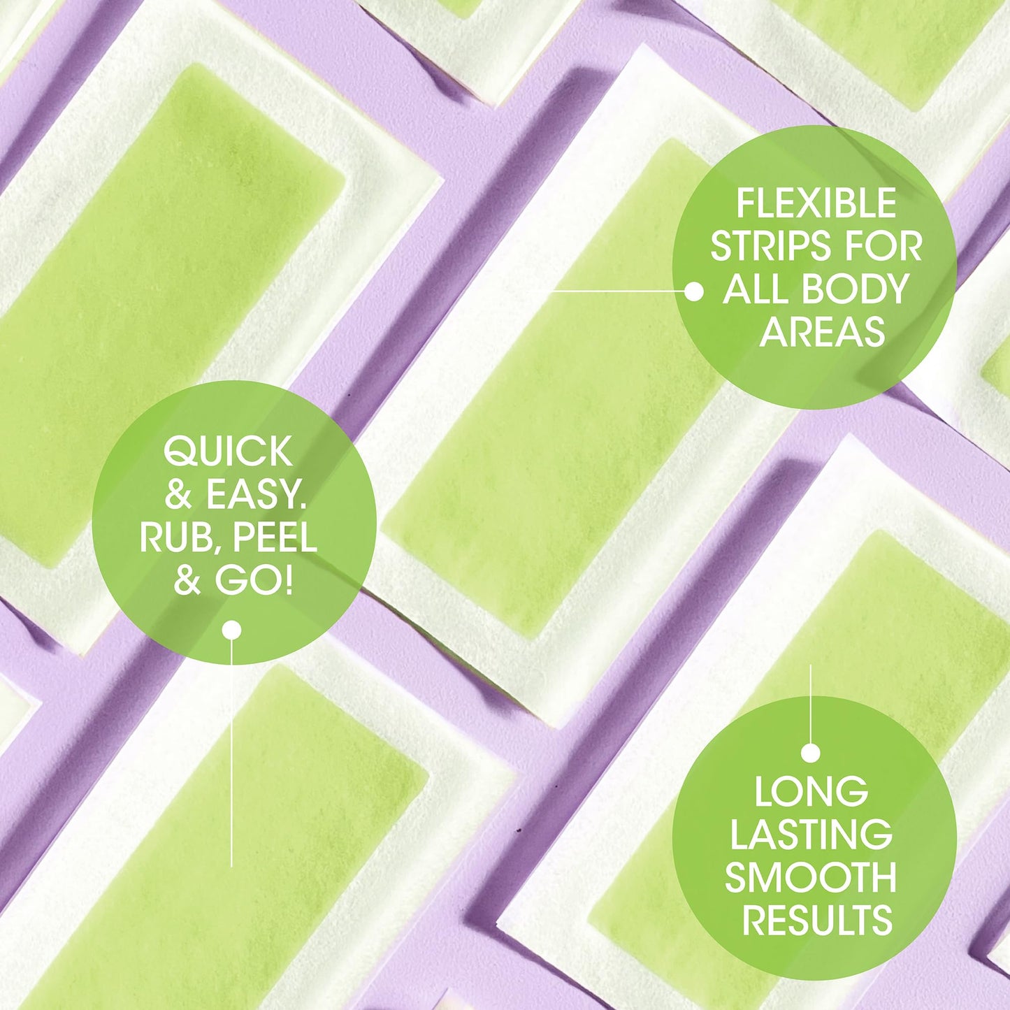 Nad's Body Wax Strips Hair Removal For Women All Skin Types, 20 Waxing Strips + 4 Calming Oil Wipes Beauty & Personal Care Nad's