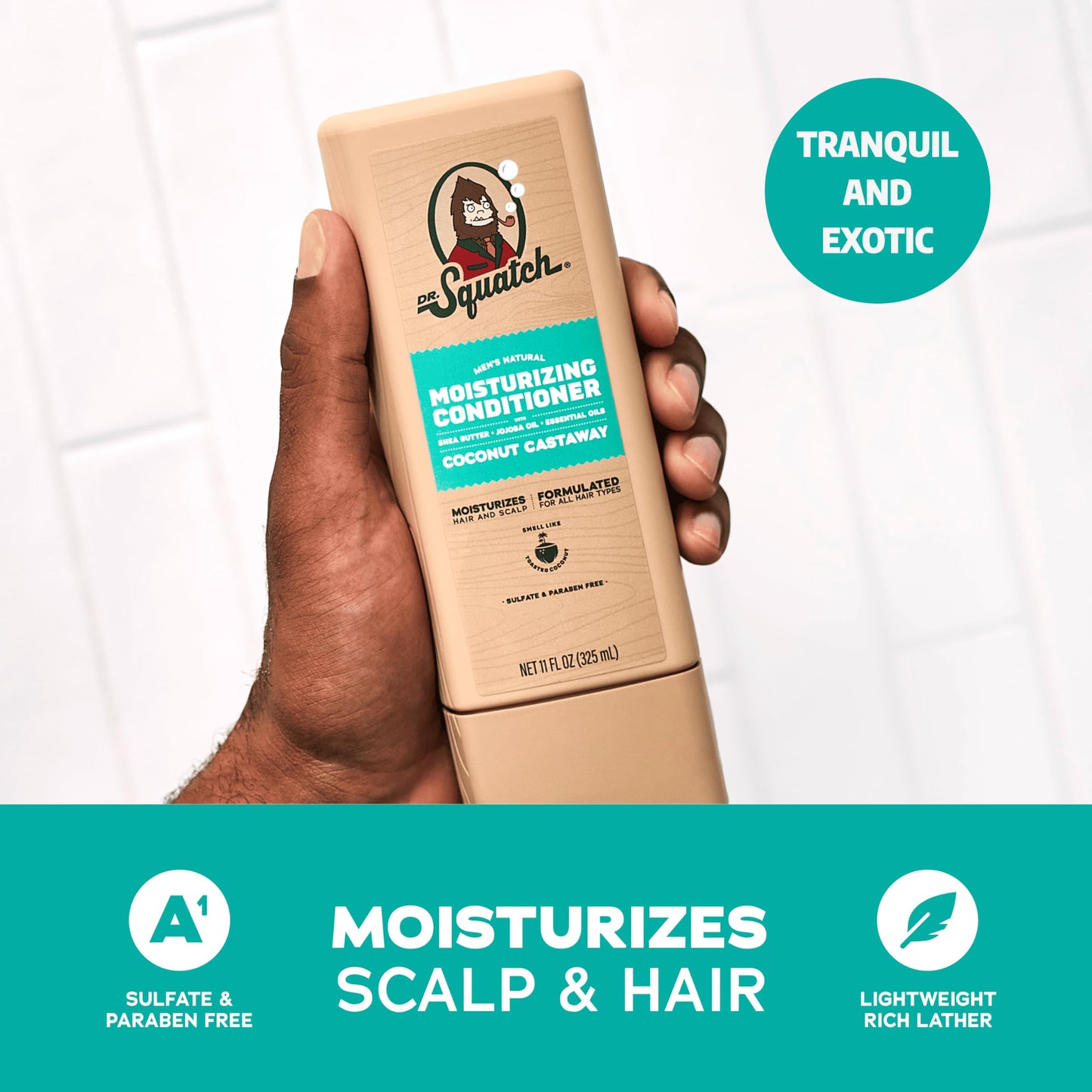 Dr. Squatch Men's Natural Shampoo and Conditioner Set - Sulfate & Paraben Free Natural Shampoo and Conditioner for Men - Scalp Nourishing Formula Beauty & Personal Care Dr. Squatch