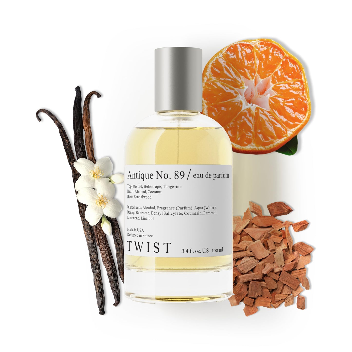 Twist Antique No. 89 - Eau De Parfum Inspired by Lattaf. Yara (Pink)/L. Mercier Amber Vanille, Long Lasting Perfume For Women, Paraben Free, Vegan Beauty & Personal Care HOUSE OF TWIST