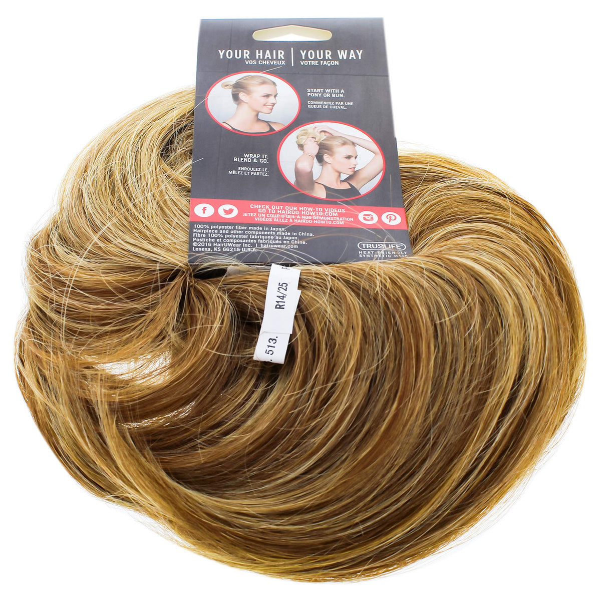 Hairdo Style-a-do and Mini-do Duo Pack, R14 25 Honey Ginger, 2 pc