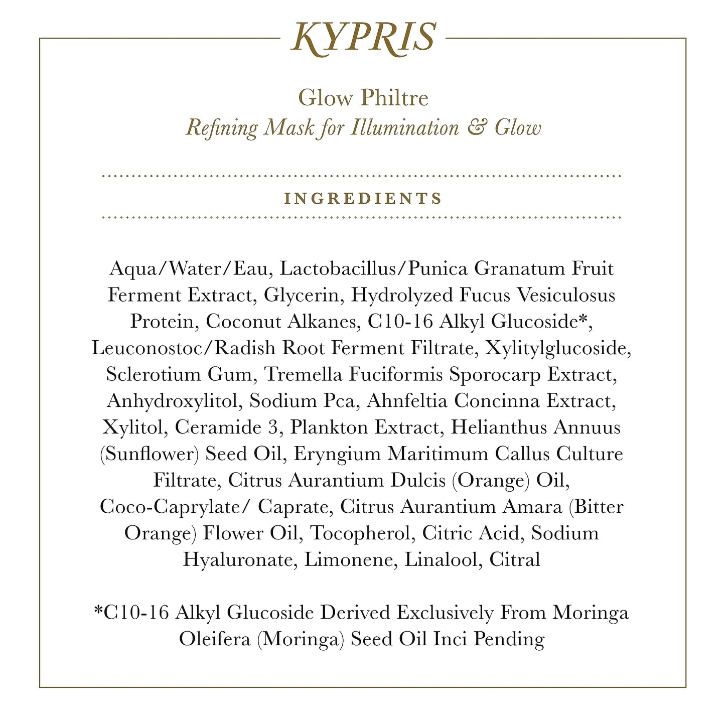 KYPRIS, Glow Philtre Refining Illumination Mask, Intense Hydration & Glow, Pomegranate Pith Enzymes & Silver Ear Mushroom (1.55 fl oz / 46 ml) Beauty & Personal Care KYPRIS