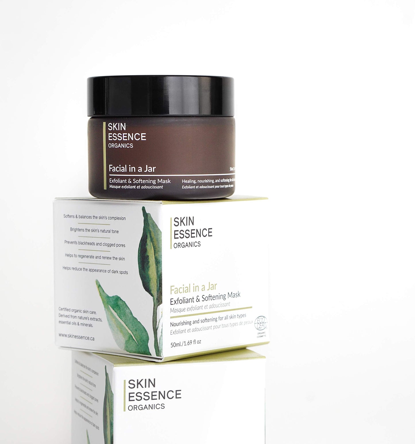 Skin Essence Organics Facial in a Jar - Exfoliant & Softening Mask - 50ml Beauty & Personal Care Skin Essence Organics