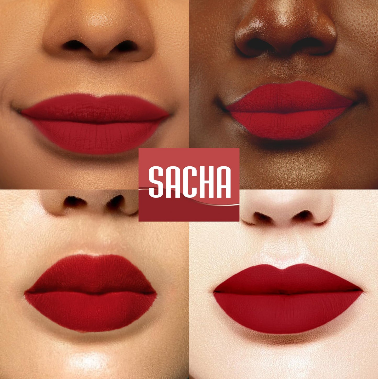 Sacha Cosmetics Intense Matte Lip Velvet Liquid Lipstick, Long-Lasting Velvet Matte Finish, 0.2 fl.oz Fatal Attraction Beauty & Personal Care Sacha Cosmetics