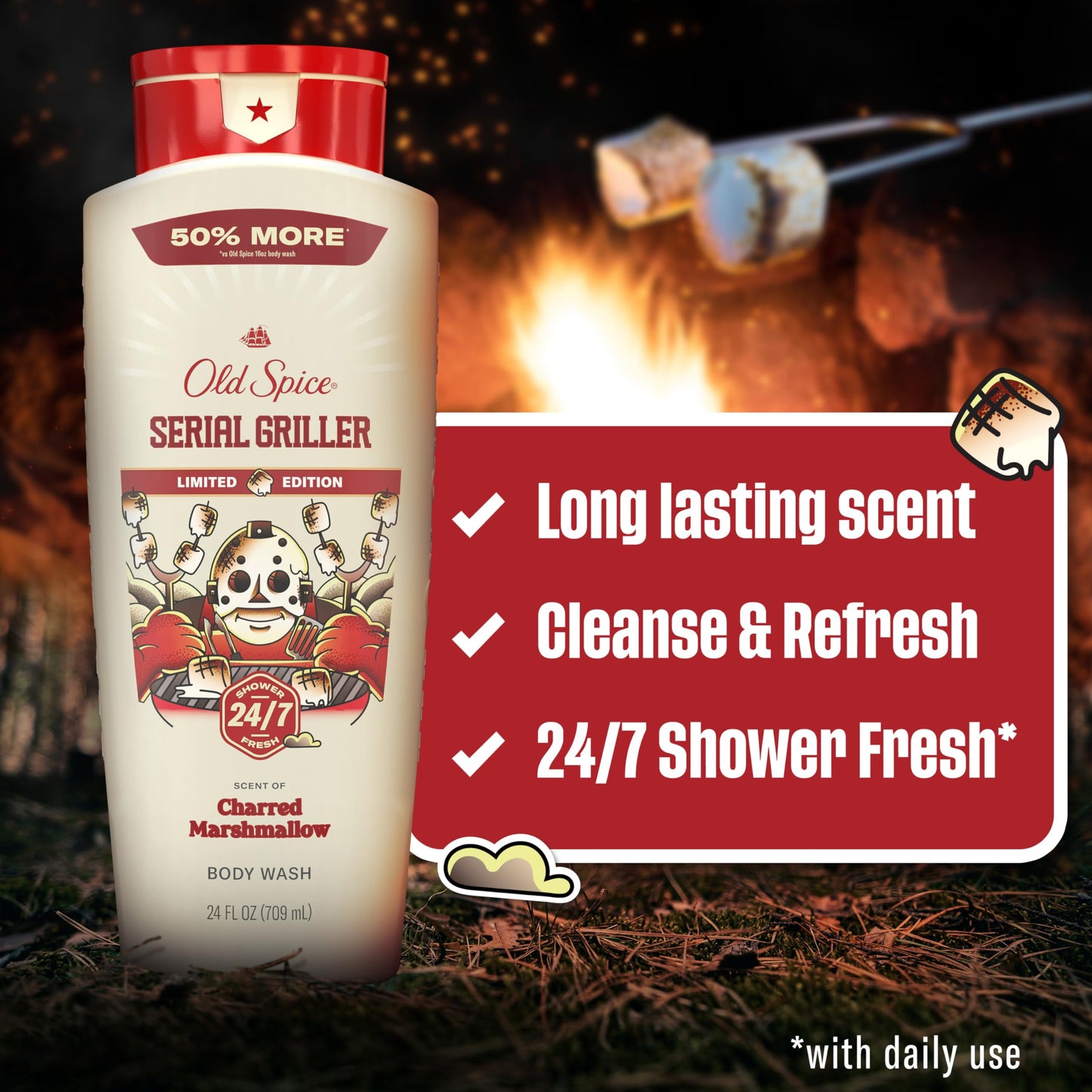 Old Spice Body Wash for Men, Summerdudes, 24/7 Shower Fresh with Daily Use, Long Lasting Scent, Cleanse & Refresh Skin, VIP Festival Experience Beauty & Personal Care Old Spice