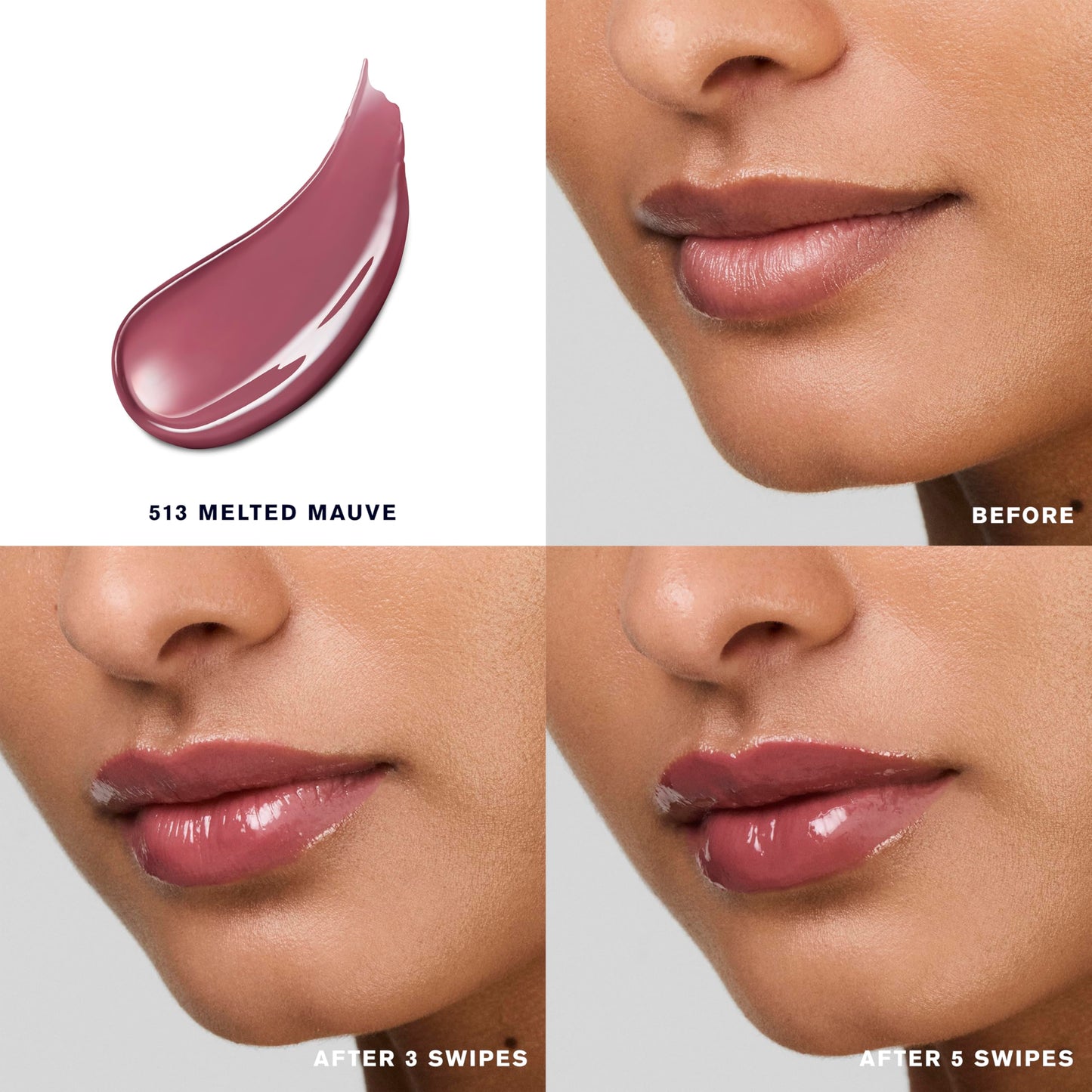 Estée Lauder Pure Color Melt-On Glosstick for Lips | Plumping & Moisturizing Lip Gloss, 513 Melted Mauve Beauty & Personal Care Estée Lauder