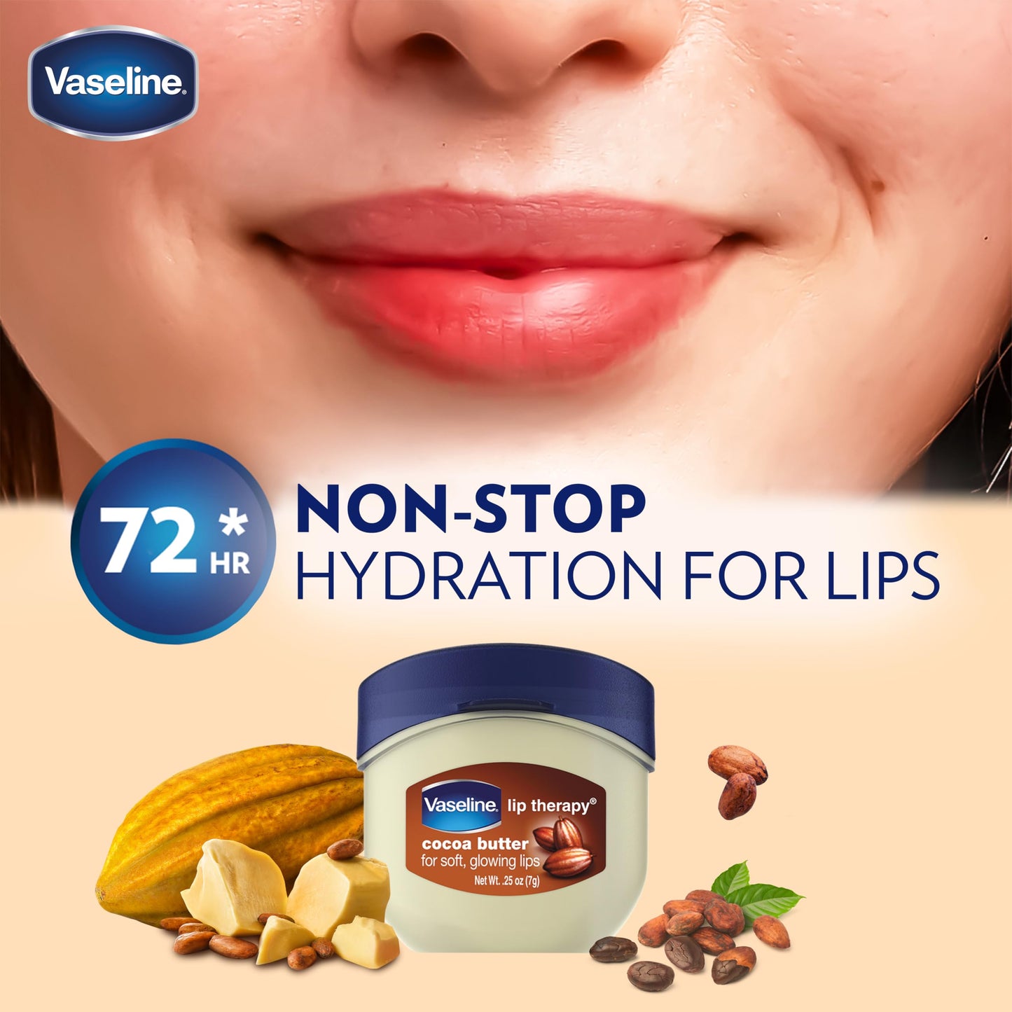 Vaseline Lip Therapy Cocoa Butter.25 oz (Pack of 8) Beauty and Personal Care Vaseline