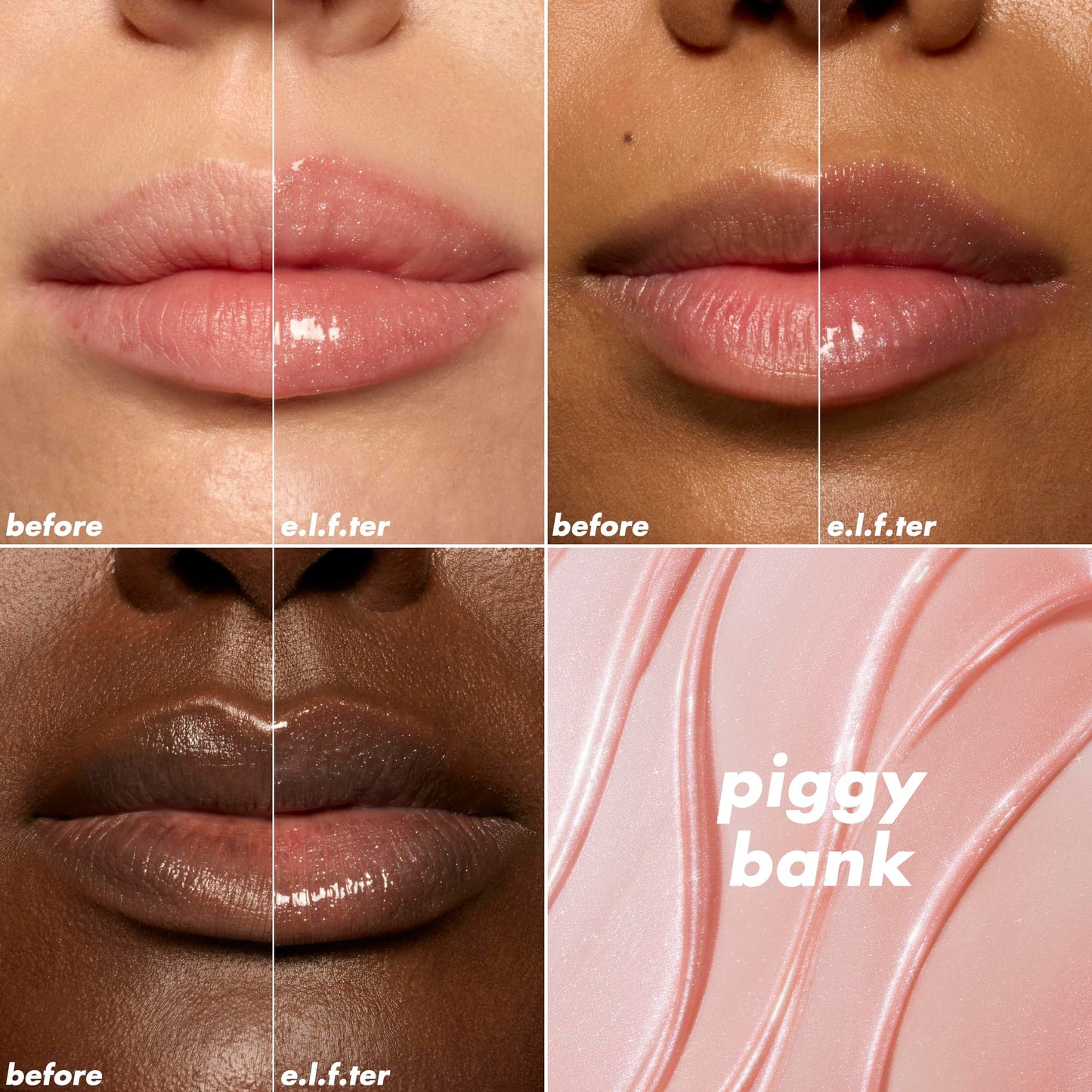 e.l.f. Glow Reviver Plumping Lip Oil, Tinted Lip Plumper For A High-Shine, Plump Finish, Infused With Jojoba Oil, Vegan , Piggy Bank Beauty & Personal Care e.l.f.