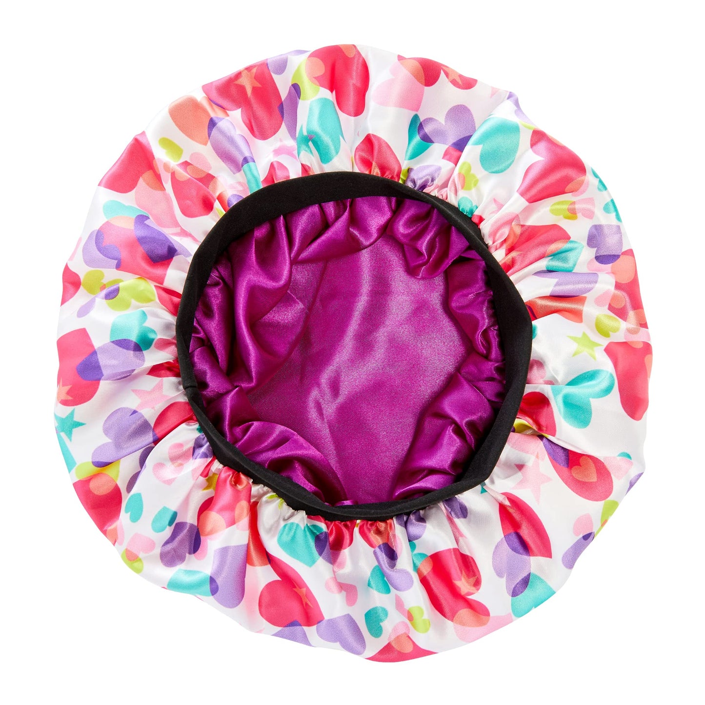Red by Kiss Kids Satin Bonnet Sleep Cap Reversible Hair Bonnet for Boys and Girls Sleeping Night Silk Sleep Cap (Heart) Multi Color Beauty and Personal Care Red by Kiss