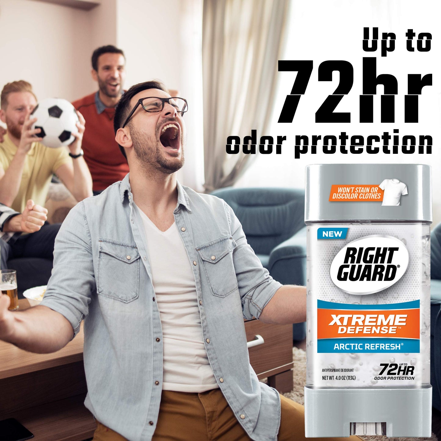 Right Guard Xtreme Defense Antiperspirant Deodorant Gel, Arctic Refresh, 4 Ounce (6 pack) Beauty and Personal Care Right Guard