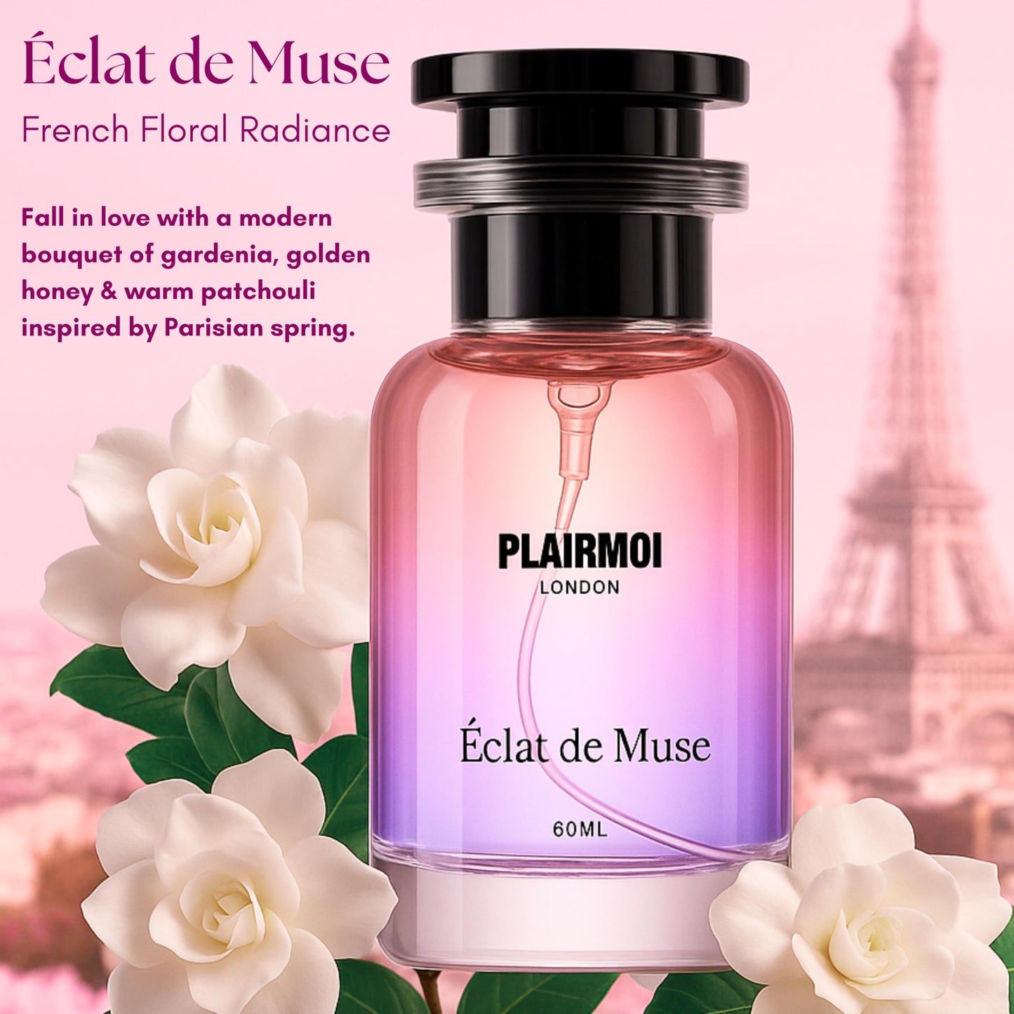 PLAIRMOI Women’s Pheromone Perfume - Long-Lasting Floral Scent, Fresh & Elegant Fragrance for Date Night and Everyday Confidence, 2.02 fl oz Beauty & Personal Care PLAIRMOI