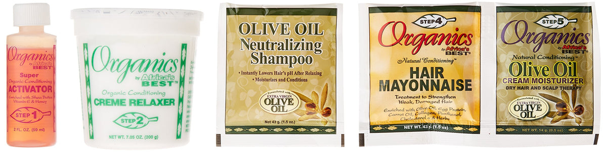 Originals By Africa's Best Olive Oil Conditioning Relaxer System 2-Pack, Helps Repair, Rebuild and Restore Your Hair's Elasticity and Softens &