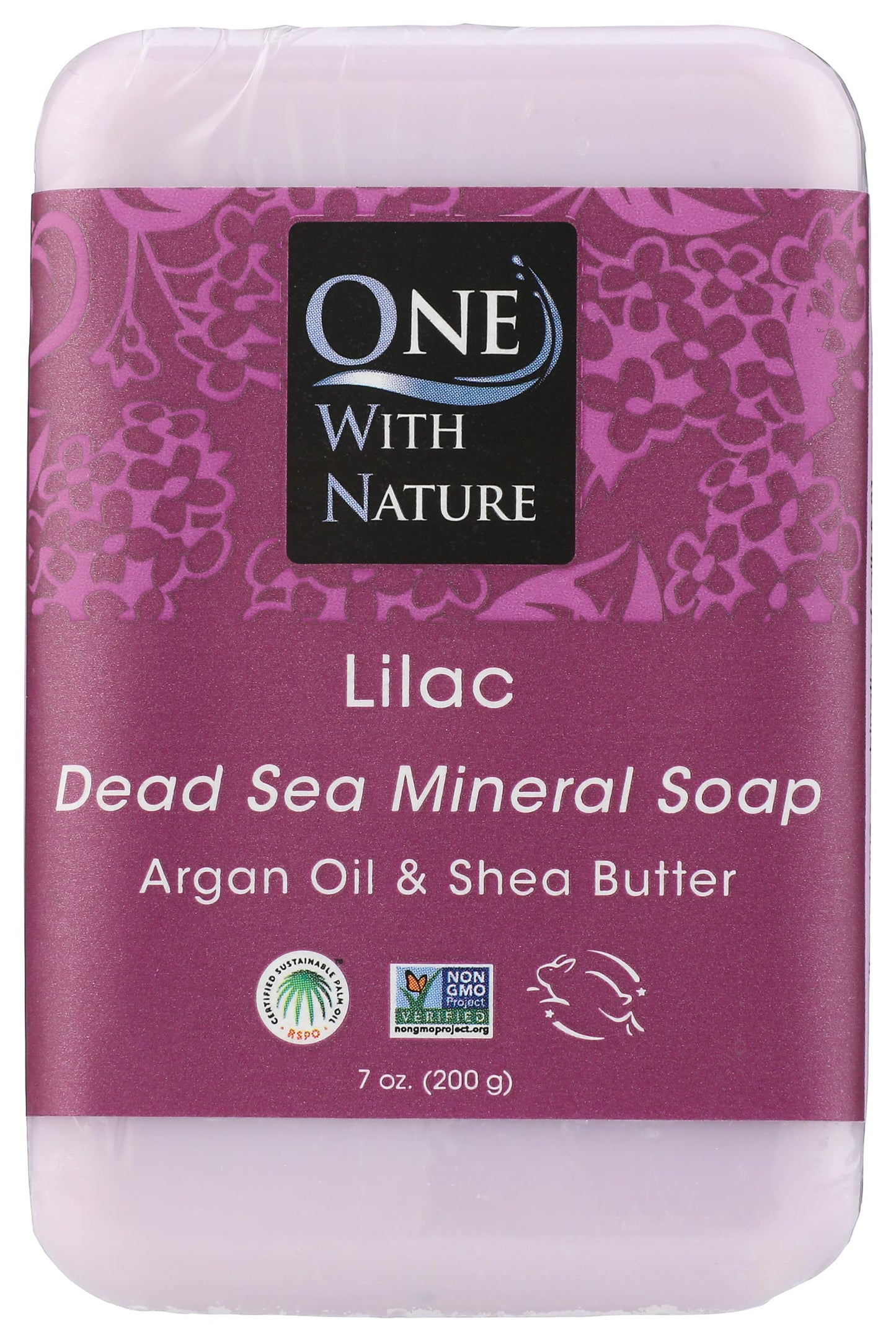 One With Nature Lilac Dead Sea Mineral Soap, 7 Ounce Bar Beauty & Personal Care One With Nature