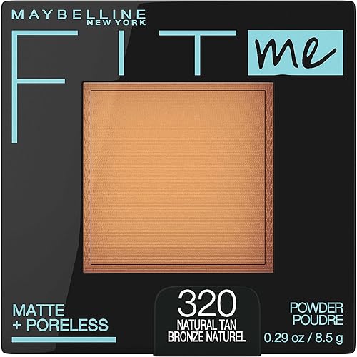 Maybelline Fit Me Matte + Poreless Pressed Face Powder Makeup & Setting Powder, Natural Tan, 1 Count Beauty & Personal Care MAYBELLINE