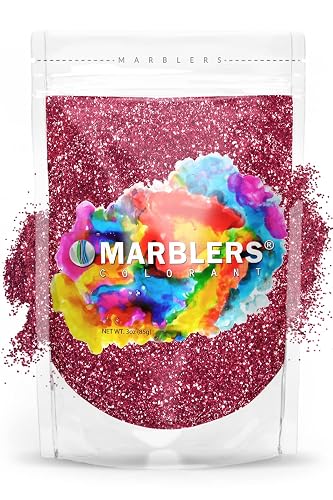 MARBLERS Twinkle Glitter [Crimson Pink] 3oz (85g) | Fine | Non-Toxic, Vegan, Cruelty-Free | Face, Body, Eyeshadow, Hair, Festival, Party Makeup | Nail Beauty & Personal Care MARBLERS