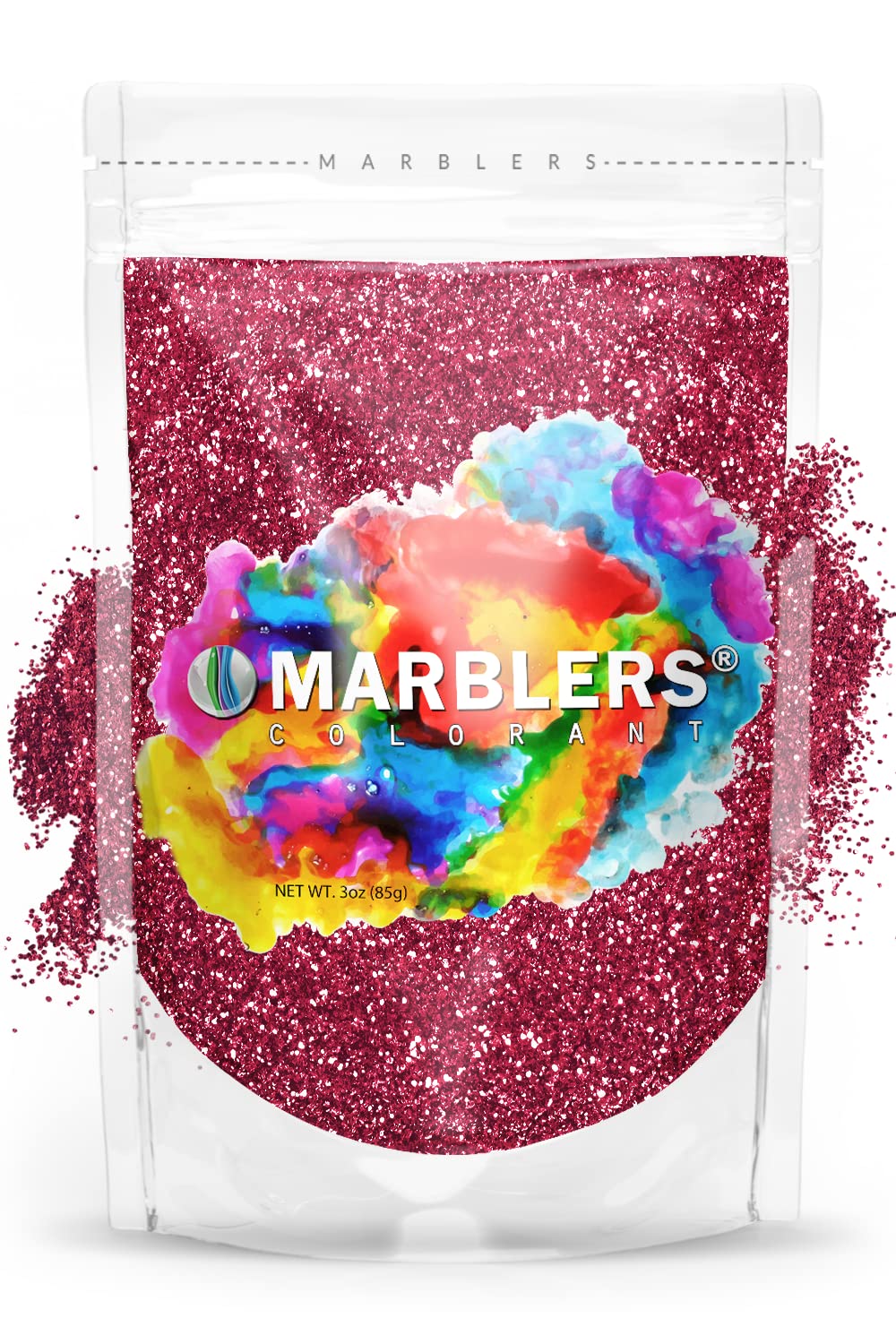 MARBLERS Twinkle Glitter [Crimson Pink] 3oz (85g) | Fine | Non-Toxic, Vegan, Cruelty-Free | Face, Body, Eyeshadow, Hair, Festival, Party Makeup | Nail Beauty & Personal Care MARBLERS