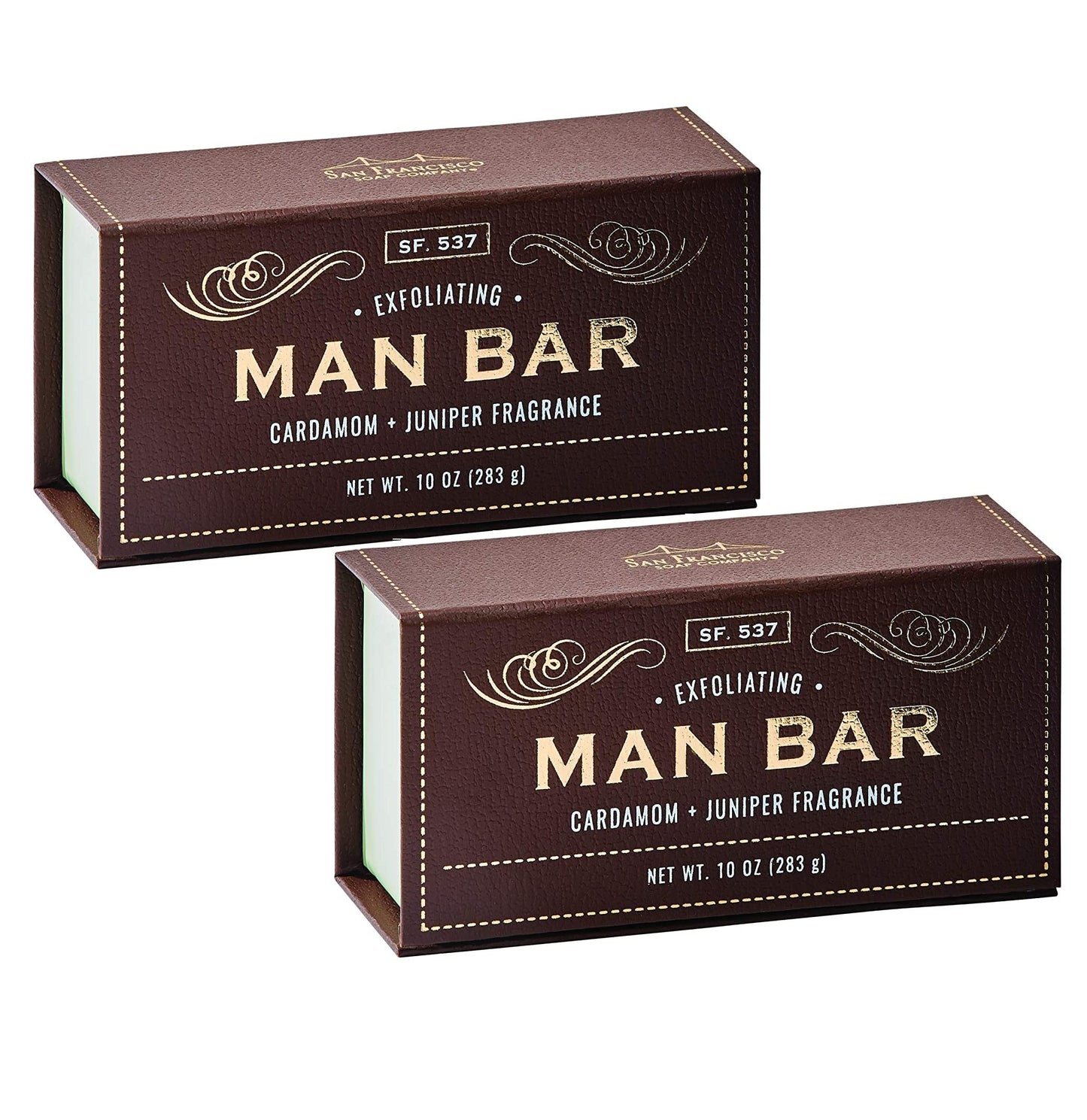San Francisco Soap Company Man Bar 10 oz. Soap Bar - Cardamom & Juniper (2-Pack) Beauty & Personal Care San Francisco Soap Company