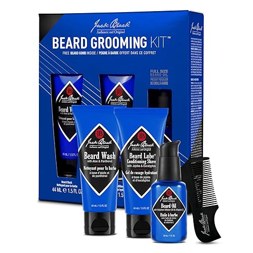 Jack Black Beard Grooming Kit - Travel Size Mens Beard Kit Gift Set Beauty & Personal Care Jack Black