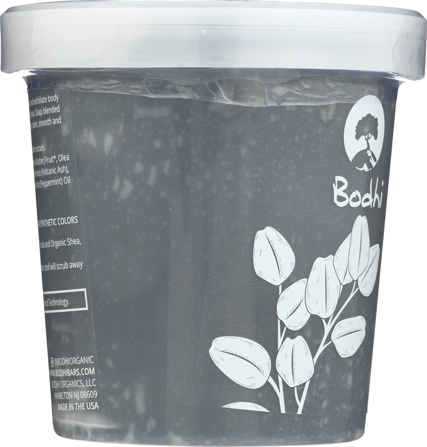 BODHI HANDMADE SOAP Eucalyptus Spa Charcoal Detox Whipped Soap Body Scrub, 14 OZ Beauty & Personal Care BODHI
