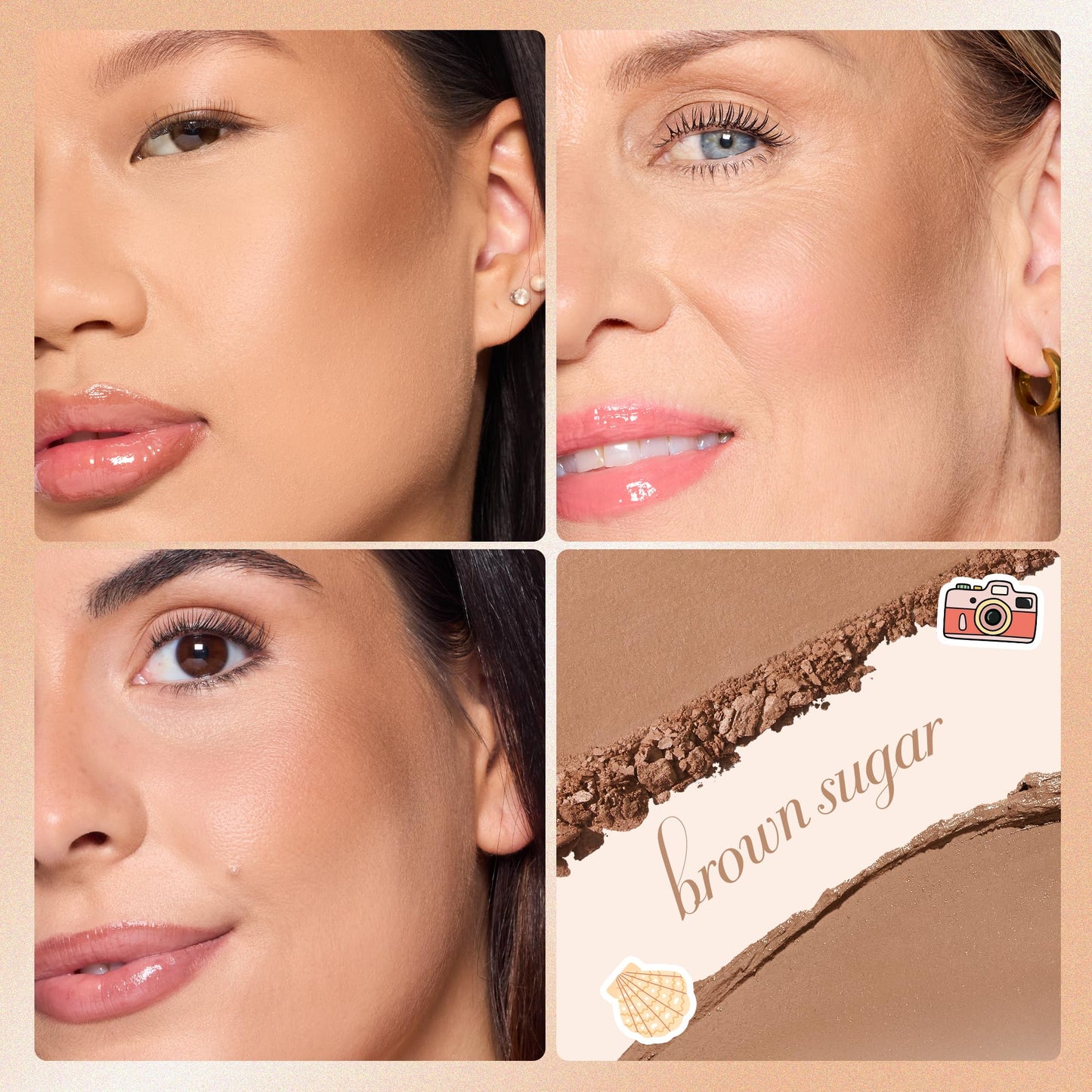 tarte macaron sculpt & bronze duo - 2-in-1 Cream + Baked Powder Bronzer, Contour Powder Face Makeup, Peptides and Hyaluronic Acid Hydrates & Plumps Beauty & Personal Care tarte