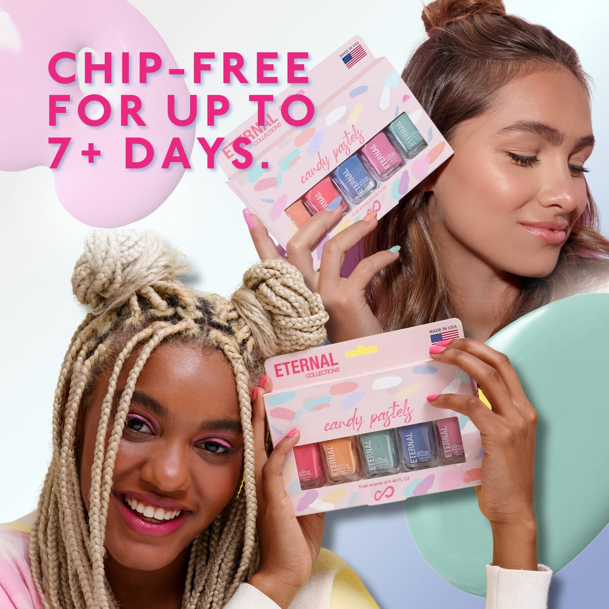 Eternal Pastel Nail Polish Sets for Women (CANDY PASTELS) - Pastel Nail Polish Set for Girls - Long Lasting & Quick Dry Nail Polish Set for Home DIY Beauty & Personal Care Eternal