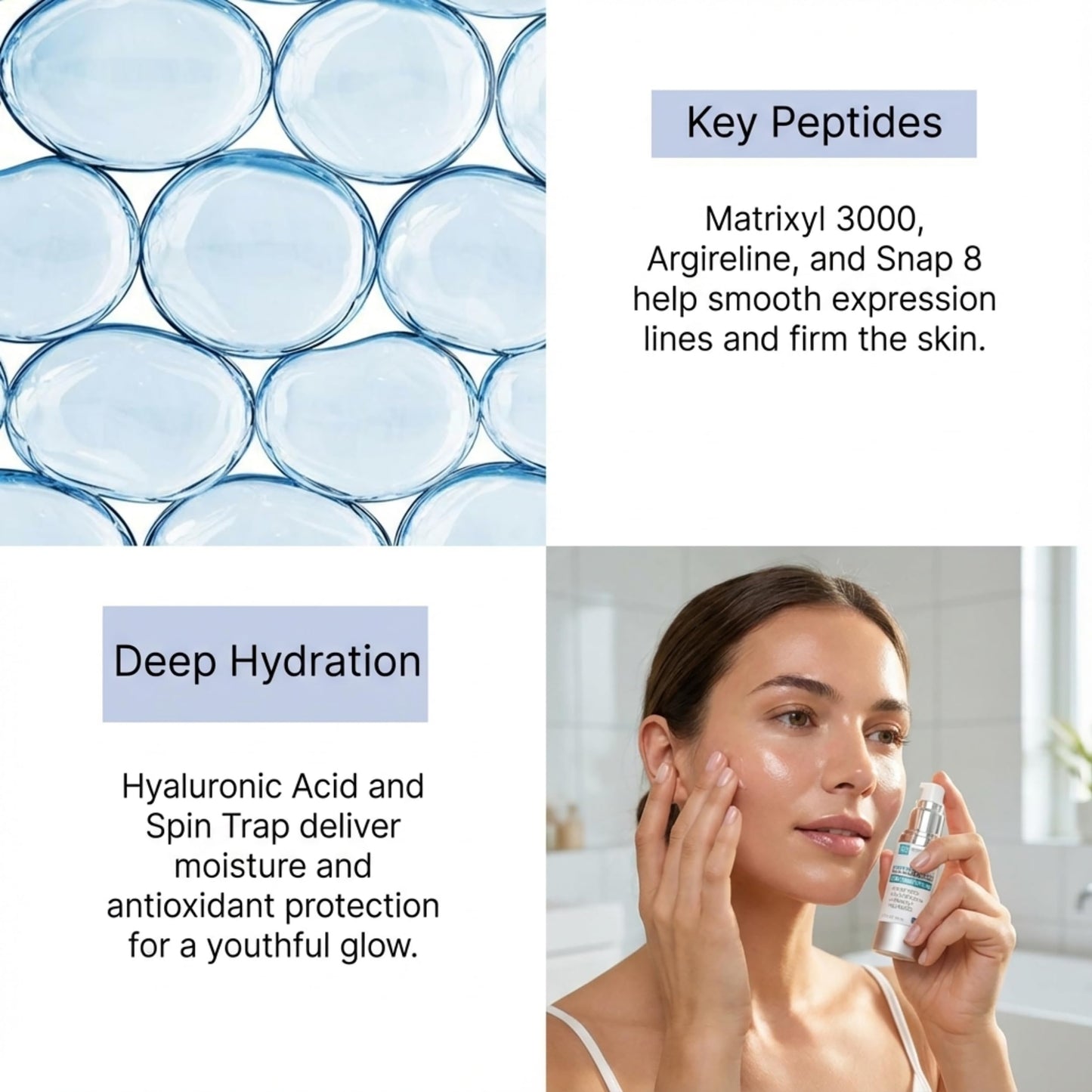 Skin Perfection Multi-Peptide Serum for Face with 8 Clinical-Strength Actives - Reduces Appearance of Expression Lines - Anti-Aging Formula Beauty & Personal Care Skin Perfection